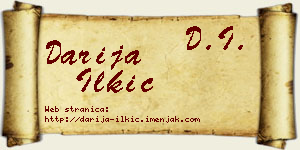Darija Ilkić vizit kartica